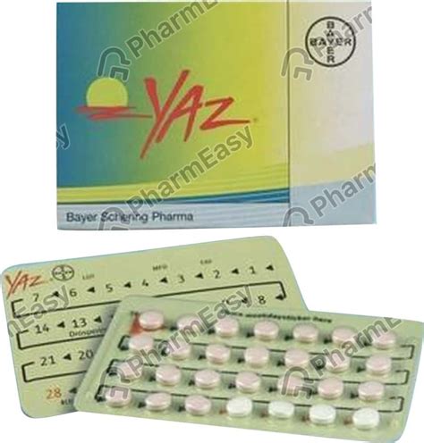 Yaz Strip Of 28 Tablets: Uses, Side Effects, Price & Dosage | PharmEasy