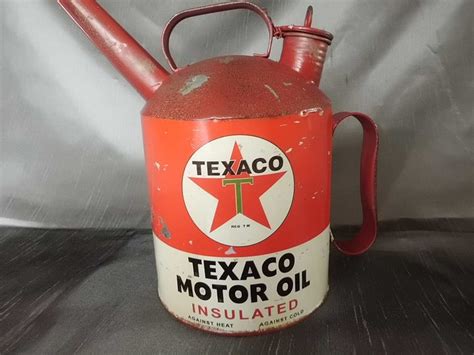 Texaco Motor Oil, bidon d'huile 26 x 28 cm - Catawiki