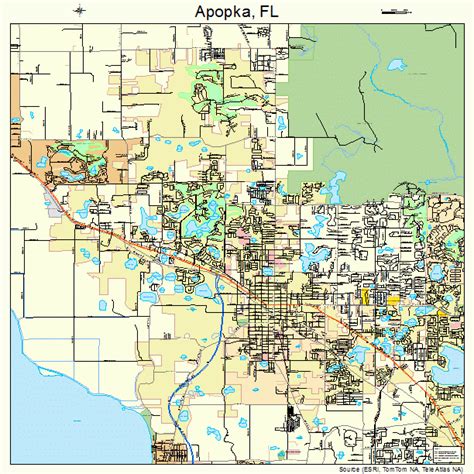 Apopka Florida Street Map 1201700