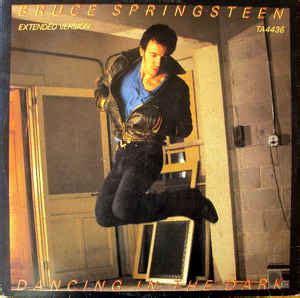 Bruce Springsteen - Dancing In The Dark (1984, Orange/Yellow Labels ...