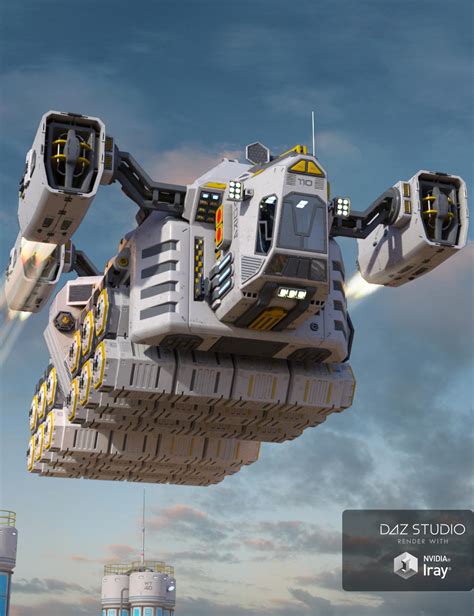 Sci-fi Cargo Ship | Daz 3D