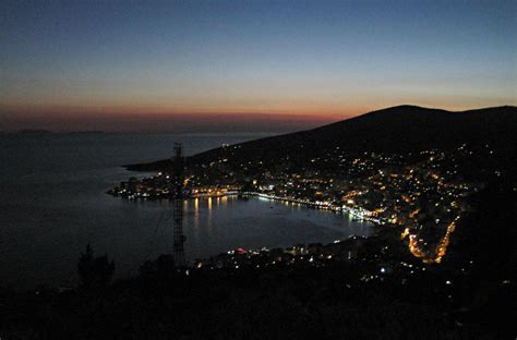 Saranda at night | Airplane view, Albania, Explore