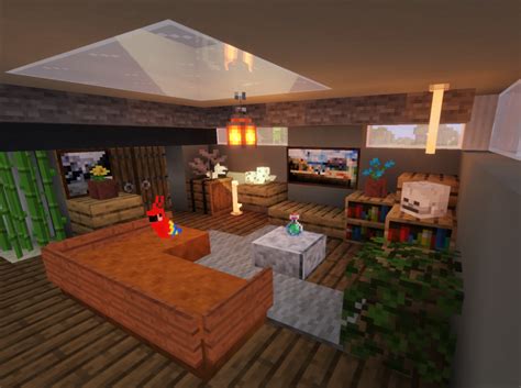 Living Room Minecraft Cottagecore Interior - Markoyxiana