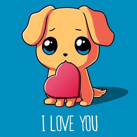 Puppy Love t-shirt TeeTurtle #funnypuppydrawings | Cute kawaii drawings, Cute animal drawings ...