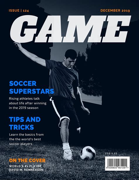 Free, custom printable sports magazine cover templates | Canva