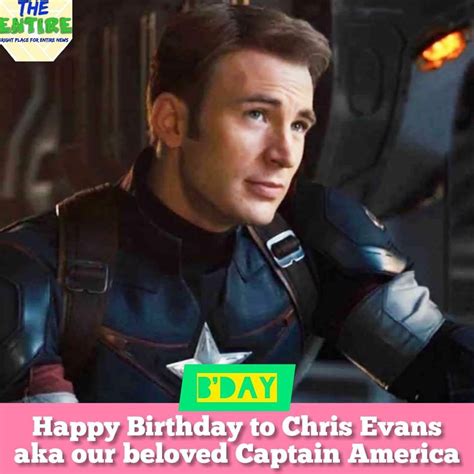 HAPPY BIRTHDAY CHRIS EVANS aka Captain America | Captain america birthday, Chris evans ...