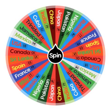 Country | Spin The Wheel App