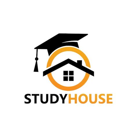 Premium Vector | Study house logo template design