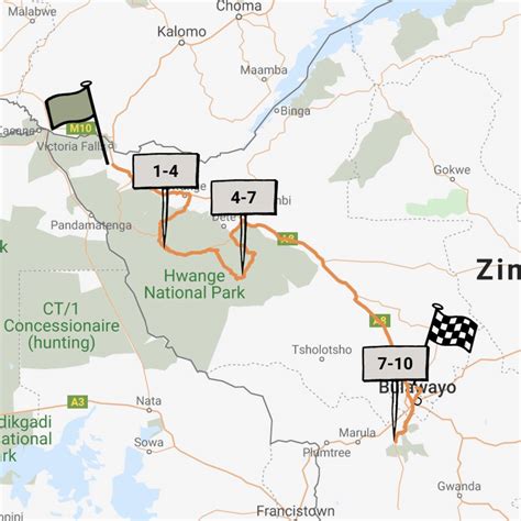 Reference map of Hwange National Park | Zimbabwe | Expert Africa