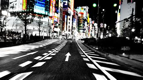 Tokyo Wallpaper Black And White