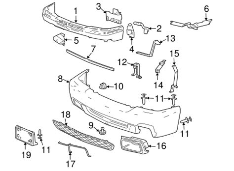 Bumper & Components - Front for 2003 Chevrolet Silverado 1500 HD | OEM GM Parts