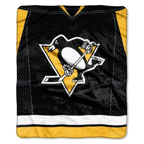 Pittsburgh Penguins Jersey Royal Plush 50x60 | Crawford's Gift Shop