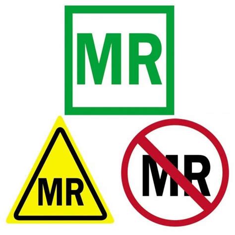 Multi Pack of MR Safe MR Conditional MR Unsafe Non-Magnetic Stickers