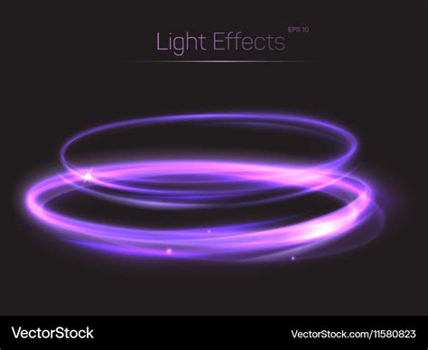 Abstract light effect on transparent background Vector Image