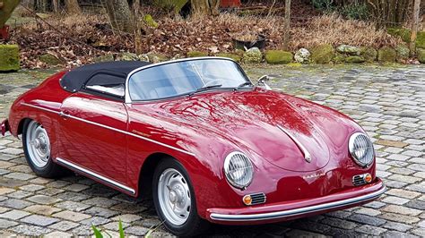 Unique 1956 Porsche 356 Speedster Polyantha Red Is A Retro Gem