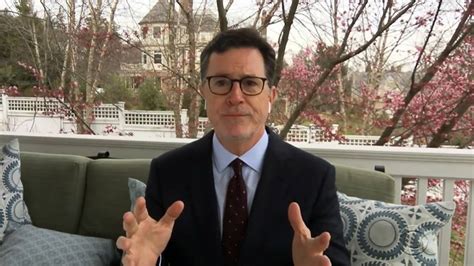 Stephen Colbert delivers coronavirus monologue from his porch ...