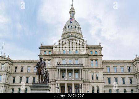 Michigan State Capitol Building. Exterior of the Capital Building in ...