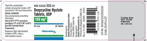 DOXYCYCLINE HYCLATE tablet, film coated