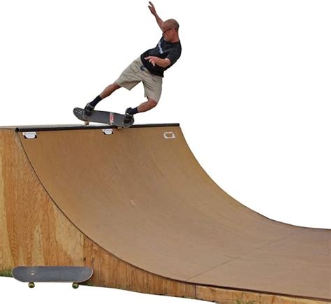 Traceable 6 Foot Tall Halfpipe Skateboard Ramp Template - Full Size CNC Drawn Pattern with ...