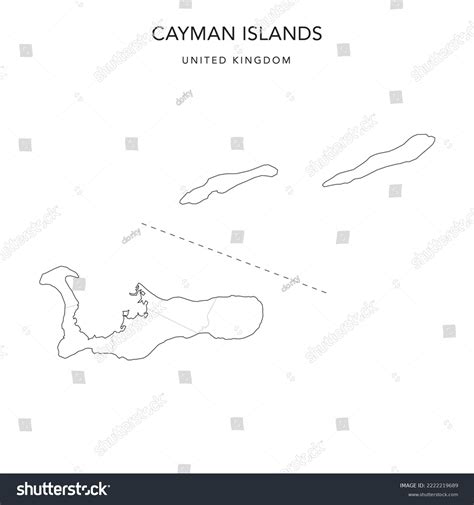 Administrative Map Cayman Islands Districts 2022 Stock Vector (Royalty Free) 2222219689 ...