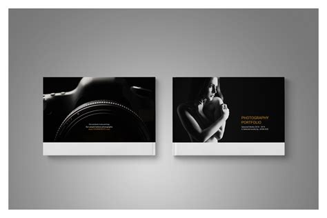 Photography Portfolio Template on Yellow Images Creative Store