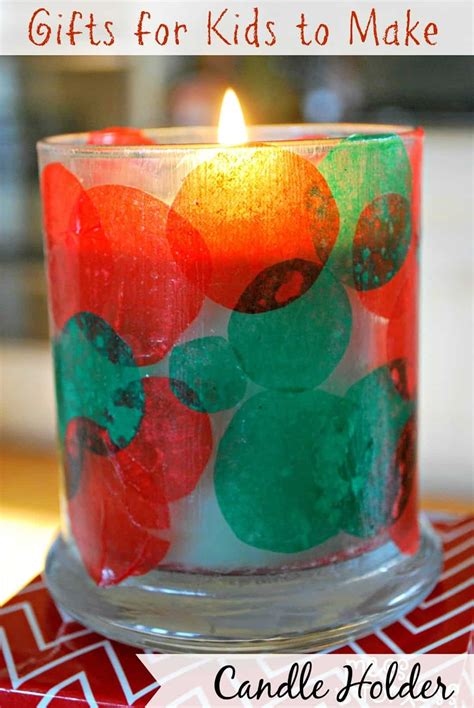 Kids Christmas Craft - Candle Holder - Mess for Less