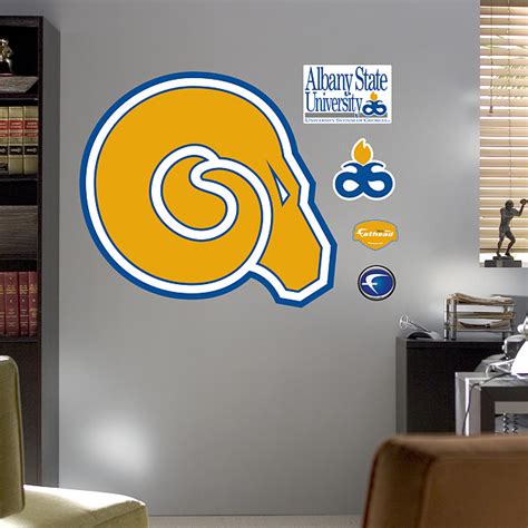 Albany State Golden Rams Logo Wall Decal | Shop Fathead® for Albany State Golden Rams Decor