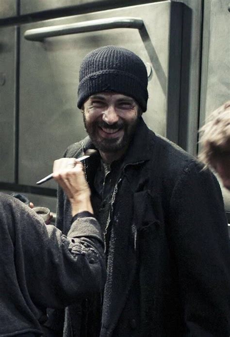 Chris Evans on the set of Snowpiercer | Chris evans, Robert evans ...