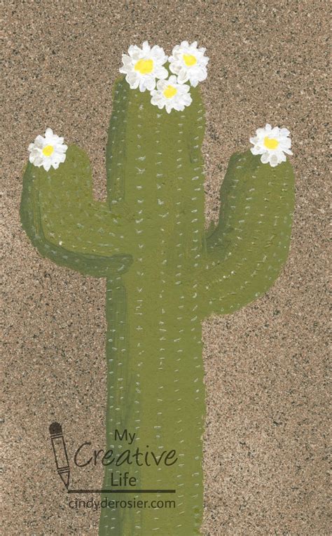 Cindy deRosier: My Creative Life: Painted Saguaro Cactus