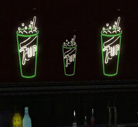 Second Life Marketplace - ~ ~Neon~ ~Bar Signs-Bar Sign-7UP - Animated