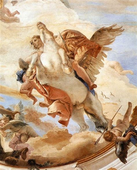 Bellerophon is the Greek hero who was riding the flying horse pegasus ...