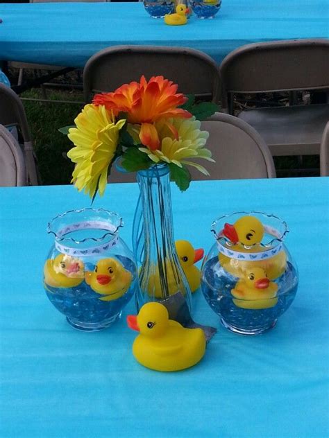 Rubber Duck Baby Shower, Baby Shower Centerpiece Boy, Baby Boy Shower ...