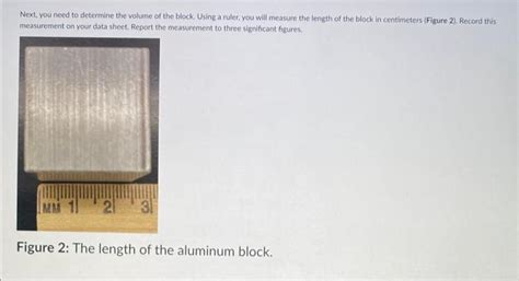 Solved In this experiment, you will calculate the density of | Chegg.com