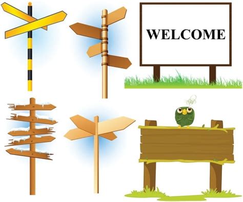 Signpost vector Vectors graphic art designs in editable .ai .eps .svg ...