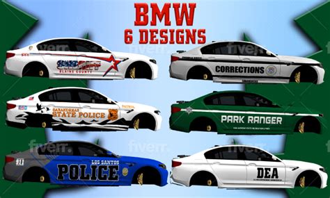 Design custom livery of police, ems, cars - Clipping Path Creative LTD