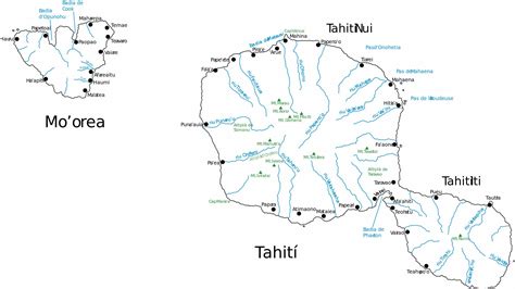 Large Tahiti Island Maps for Free Download and Print | High-Resolution ...