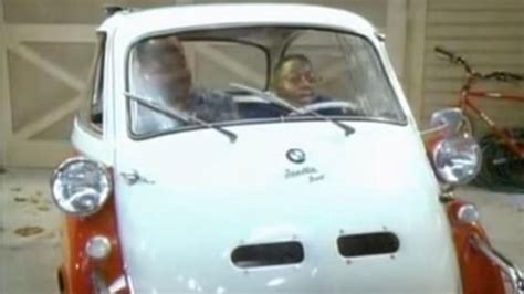 The BMW Isetta car of Steve Urkel (Jaleel White) in the series Family Life (Season 6 Episode 9 ...