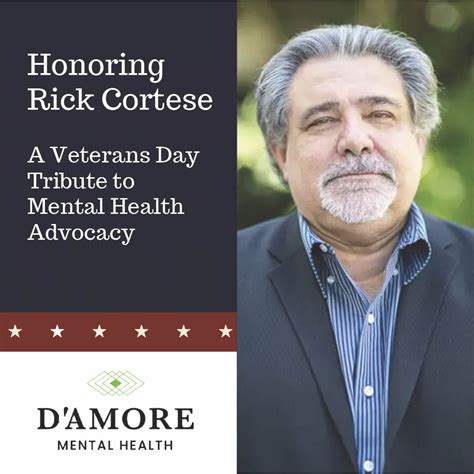 A Veterans Day Tribute to Mental Health Advocacy | D'Amore