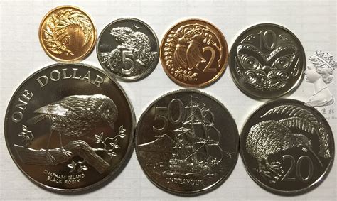 Set 7Pcs New Zealand Coins Sets 1984 Edition Oceania 100% Original Coin Random Years New-in ...