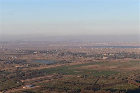 View across to Syria; Damascus is just over the horizon in this photo ...