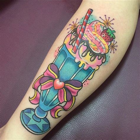 Milk shake tattoo | Food tattoos, Candy tattoo, Tattoos