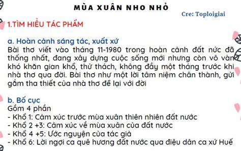 [Soạn Bài] Mùa Xuân Nho Nhỏ ngắn gọn chi tiết (Văn 9)