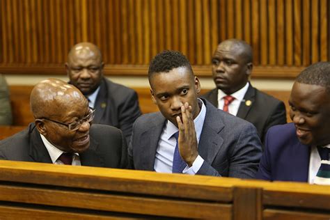 Jacob Zuma keeps a fatherly eye on Duduzane’s culpable homicide trial