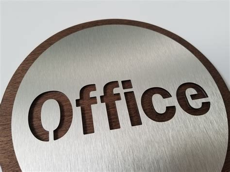 Modern Office sign. Office sign for door. Business door signs.