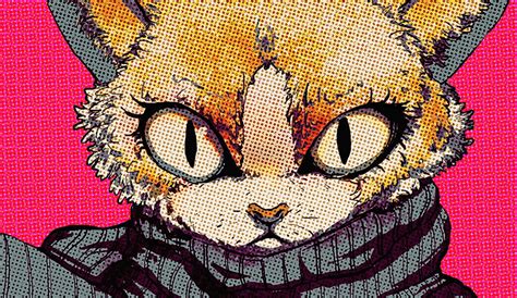 Orange cat pop art, cat, pop art, Halftone Pattern HD wallpaper | Wallpaper Flare