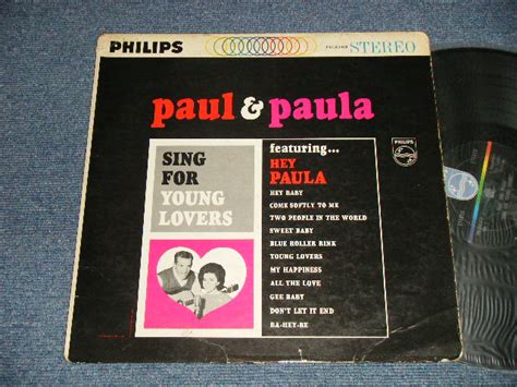 PAUL & PAULA - SING FOR YOUNG LOVERS (Ex/VG+++ Looks:VG+ TAPE SEAM) /1963 US AMERICA ORIGINAL ...