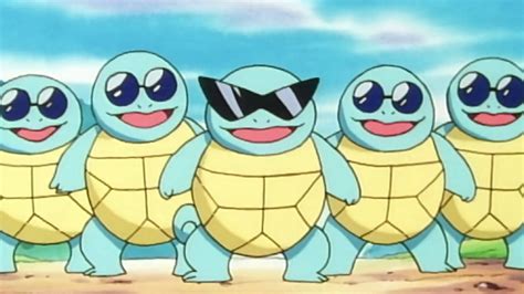 Here Comes the Squirtle Squad - Cat with Monocle