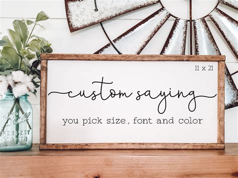 Personalized Wood Sign, Custom Wood Sign, Custom Quote Sign, Wood Sign ...