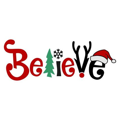 Believe Christmas Svg Cuttable Design | Christmas svg files, Christmas svg, Christmas vinyl