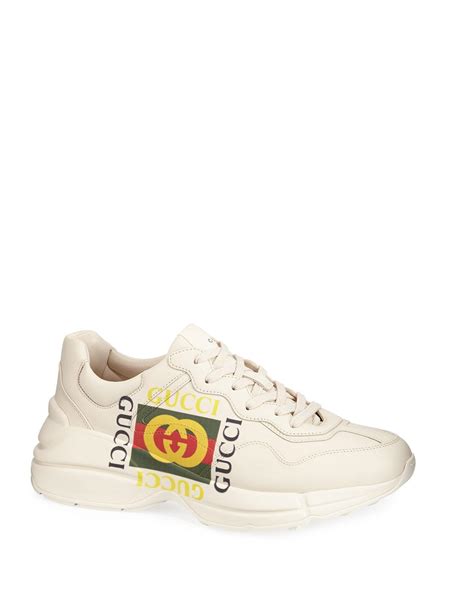 Gucci Apollo Leather Sneakers in White for Men - Save 8% - Lyst